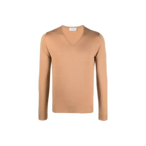 JOHN SMEDLEY Свитер Мужской Мускатный орех