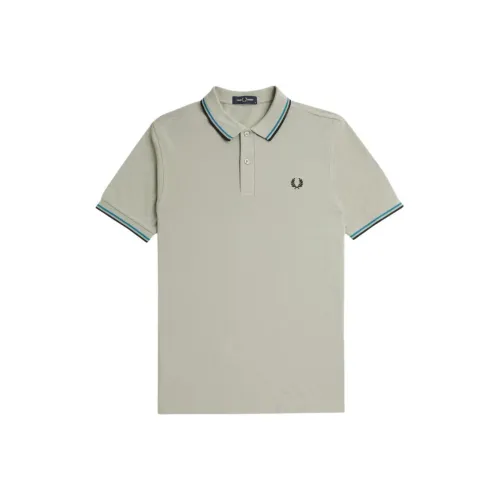 FRED PERRY Lime Gray Мужская Поло