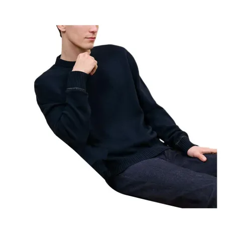 HERMES Свитер Мужской Морской Синий