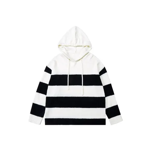 WAYNEXZAVIER Свитер Мужской Черный Белый Полосы