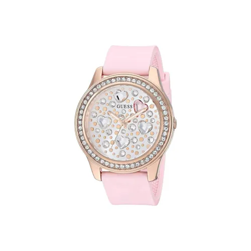 GUESS Women's Watch Кварцевый механизм силиконовый ремешок 42 мм белый циферблат
