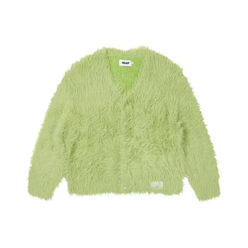 PALACE SS24 YETI Кардиган Натуральный Зеленый Трикотаж Унисекс Зеленый