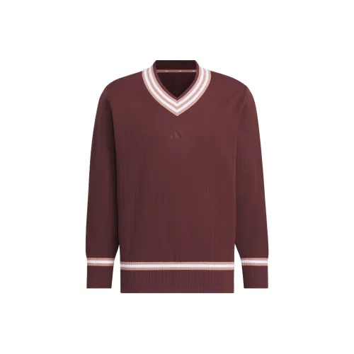 Adidas V-Neck Свитер Толстовка Мужской Aurora Stone Red