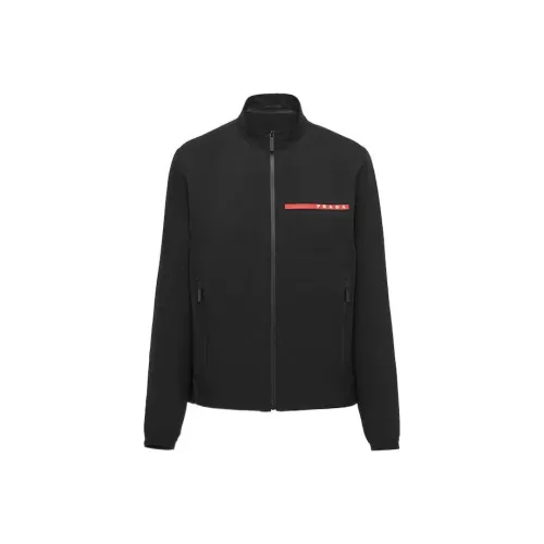 PRADA Мужские черные куртки