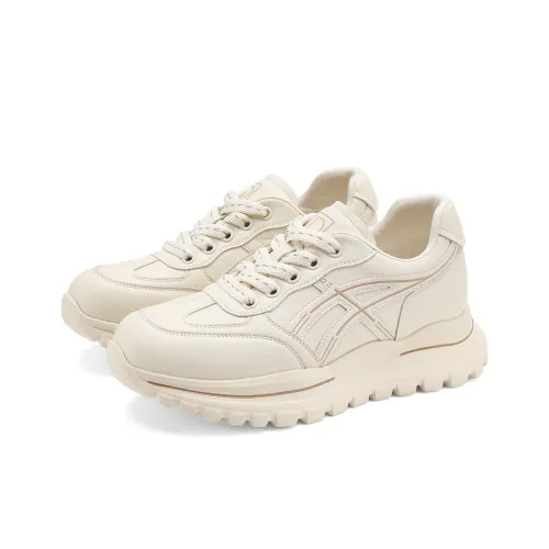 D Fuse SCANDINAVIA Юбка Устойчивая к истиранию Легкий Низкий Топ Повседневный Женский Экрю Абрикос