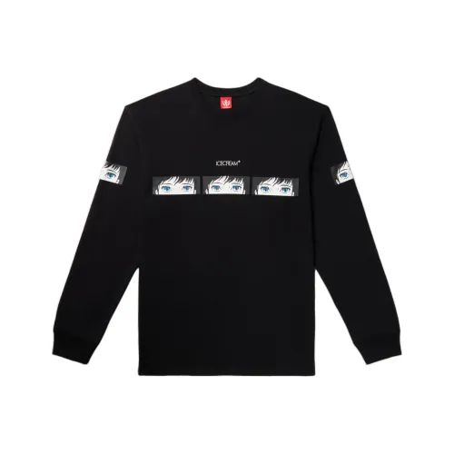 ICECREAM SS24 Летняя коллекция Трикотаж Унисекс Черный