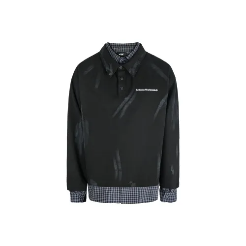 ANTIDOTE WORLDWIDE Поло Унисекс Выцветший Черный