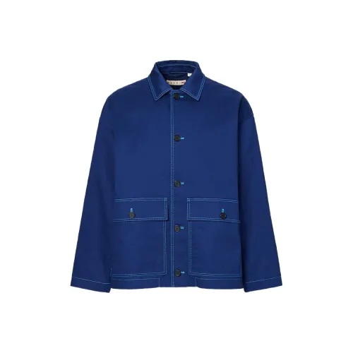 UNIQLO x MARNI UNIQLO MARNI Co Брендированные Куртки и Пальто Унисекс Синий