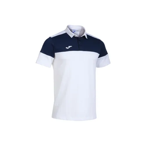 Joma Белый Морской Синий Мужская Поло