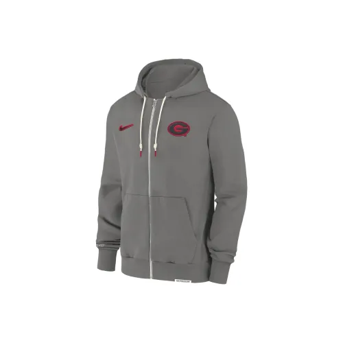 nike Dri FitGeorgia Bulldogs Sideline Игрок Свитшот Мужской Plain White с Серебряный Светло-слоновая кость