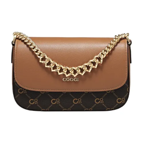 COOGI Ткань Синтетическая кожа Сумка через плечо Женская Кофе