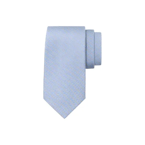 Ferragamo Тутовый шелк Галстуки Мужской Светло-синий