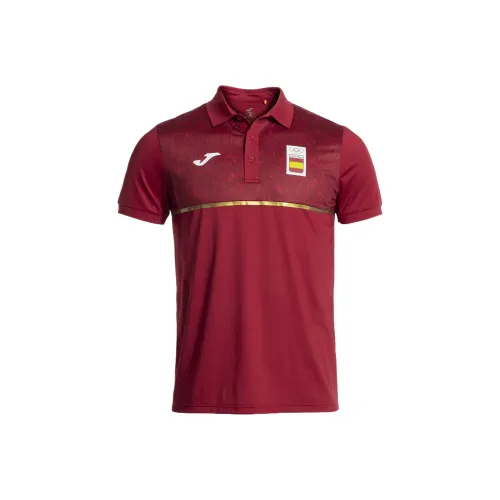 Joma Мужское Поло Бордового Цвета