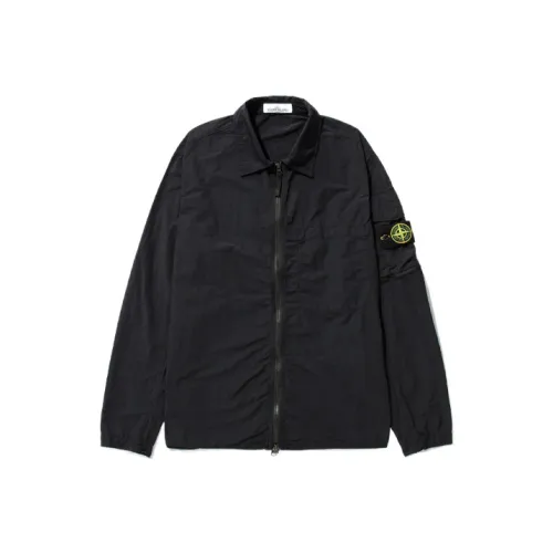 STONE ISLAND Куртка Мужская Черная