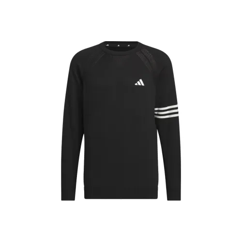 Adidas Long Sleeve Пуловер Свитер Мужской Черный