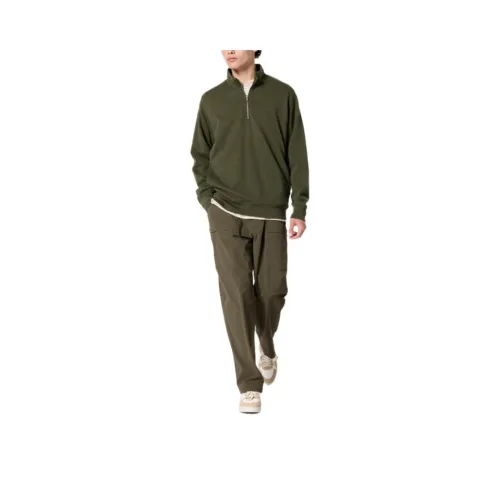 UNIQLO Толстовка Унисекс Темно-оливковый