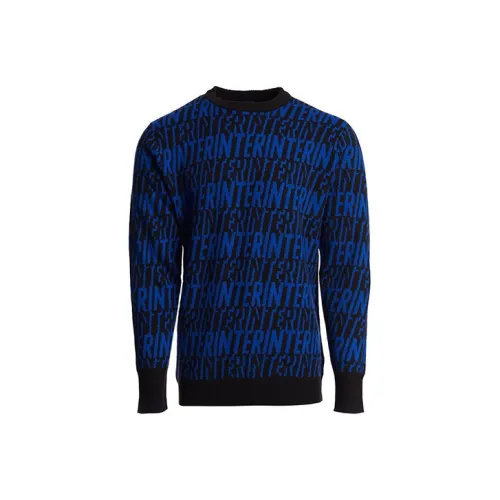 F.C. Internazionale Milano IM ALL OVER INTER PRINT JUMPER Трикотаж Мужской Черный