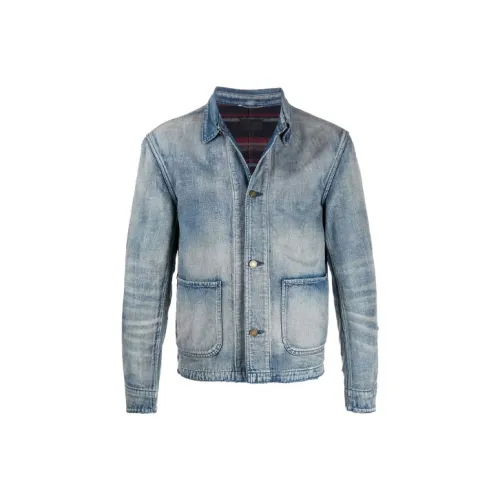 SAINT LAURENT FW21 Куртки и пальто Мужской Синий