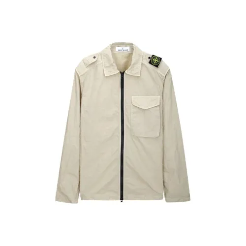 Stone Island Бежевый Желтый Мужская Куртка
