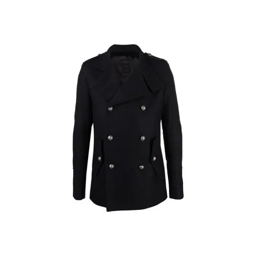 BALMAIN Темно-синие мужские куртки