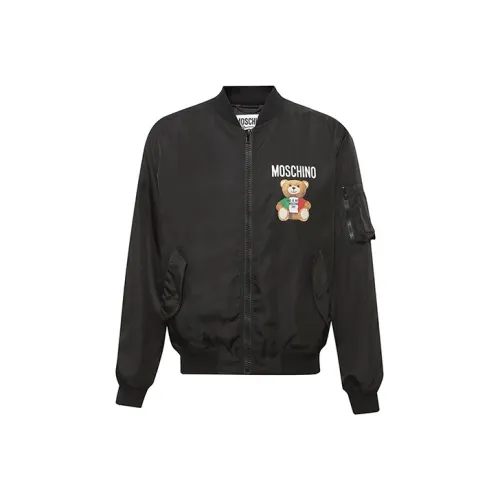 MOSCHINO Мужские черные куртки