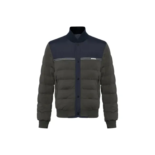 Ermenegildo Zegna Темно-синие мужские куртки
