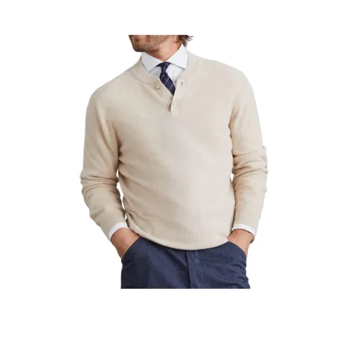Brunello Cucinelli Экрю Мужское Поло