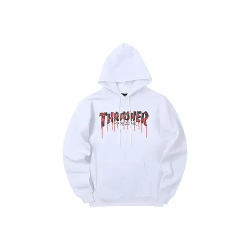 Thrasher Серый Белый Унисекс Свитшоты