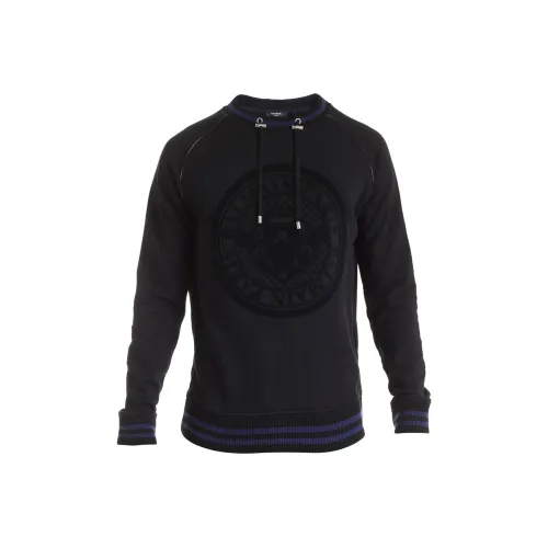 BALMAIN Черные Мужские Свитера