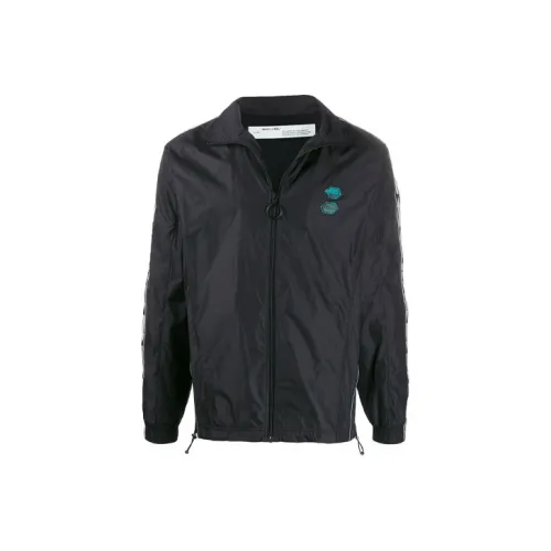 Off Белый Черный Мужские Куртки