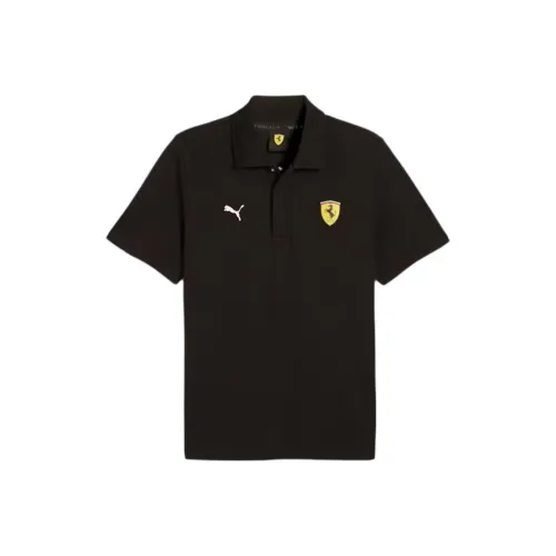 PUMA Scuderia Ferrari Race Поло Мужское Черное