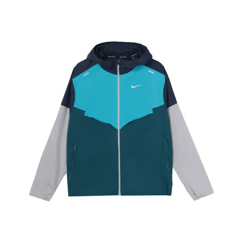 Nike Blue Men's Jackets Найк Синий Мужские Куртки