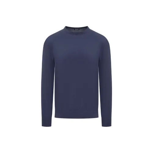 Ermenegildo Zegna Темно-синие мужские свитеры