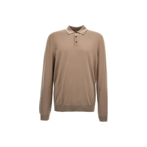 Zanone Polo Мужской Светлый Умбра