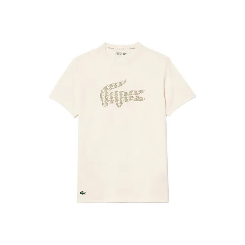 LACOSTE T-рубашка мужская натуральный белый