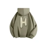 Серый горошек зеленый (Qf Глобальный Enjoy Логотип на груди _Qf Большой Глобальный Enjoy Логотип на спине)