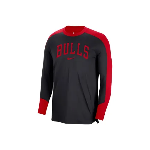 NBA x Nike Dri-Fit Chicago Bulls Толстовка Мужской Черный Красный