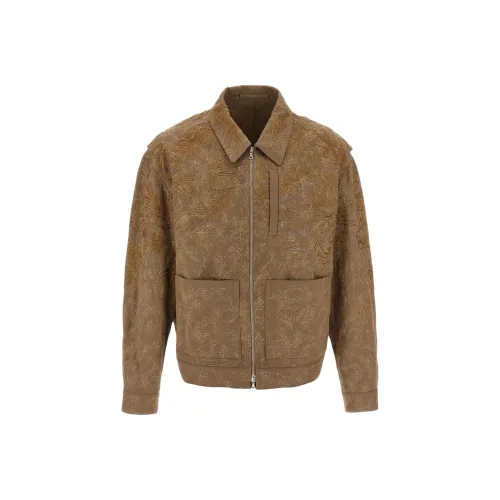 DRIES VAN NOTEN Коричневый Мужской Куртки