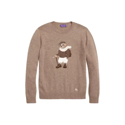 Polo Ralph Lauren POLO Медведь Кашемировый Свитер Мужской Хаки