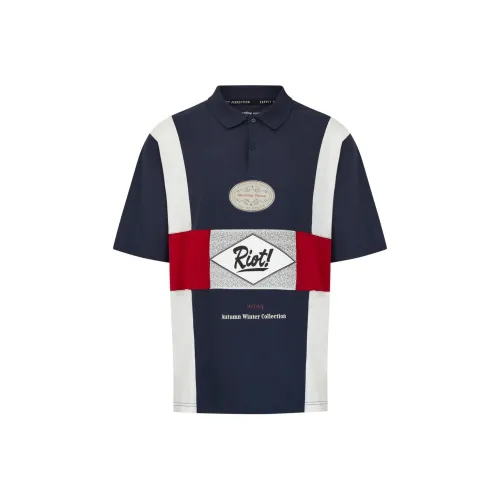 MARTINE ROSE Blue Men's Polo