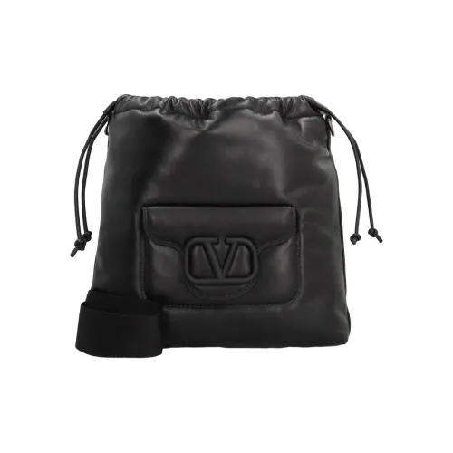 Valentino Сумка через плечо из коровьей кожи стандартная мужская черная