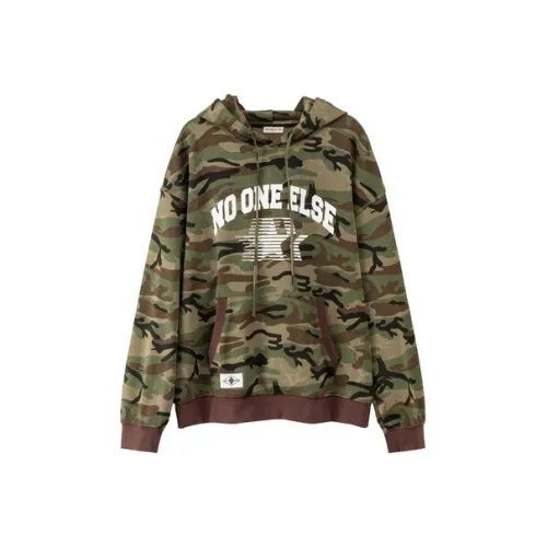 NO ONE ELSE Толстовка Унисекс Камуфляж Зеленый