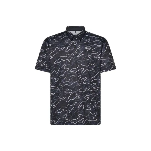 Oakley O Sync Пачка Irradiation Рубашка Мужская Черная с принтом