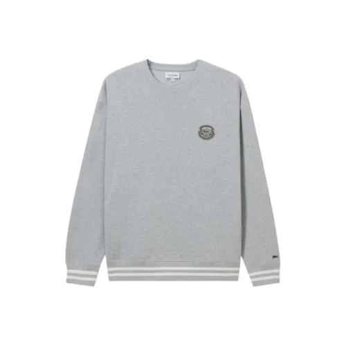 Lacoste Свитшот Мужской Серебристо-Серый