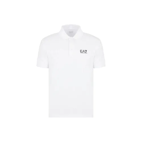 EMPORIO ARMANI EA7 Белая Мужская Рубашка Поло