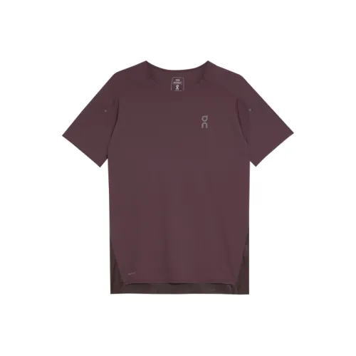 On Performance T-Shirt Мужская Mulberry Фиолетовый Алый