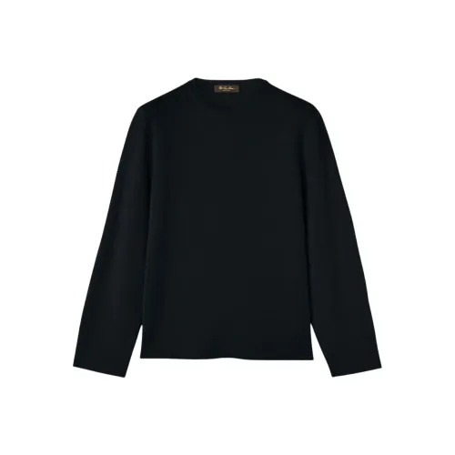 Loro Piana Свитер Мужской Светло-Синий Морской Синий