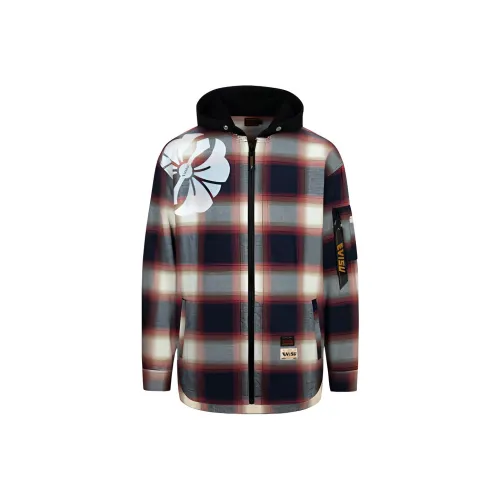 EVISU Мужские рубашки в красной клетке