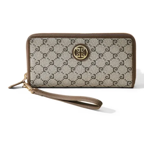 PIERRE CARDIN PVC Поливинилхлорид Клатч Стандартный Женский Хаки