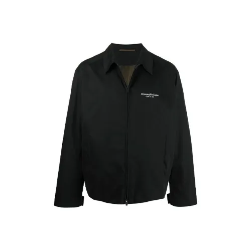 Ermenegildo Zegna Черные Мужские Куртки